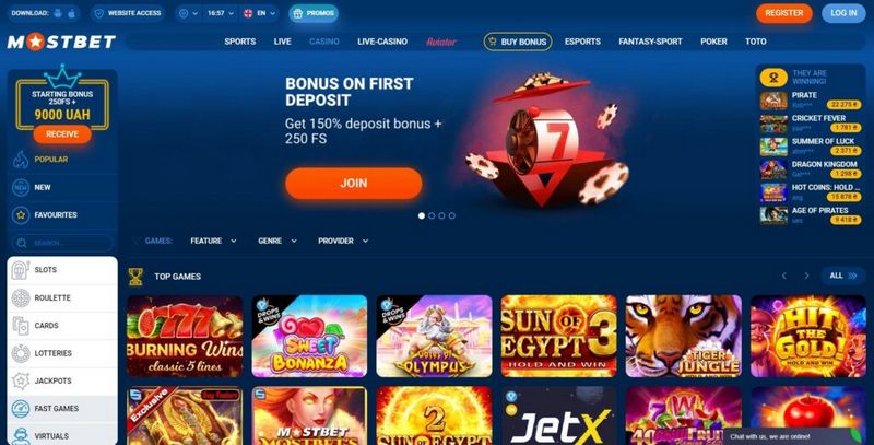 Зеркало казино Mostbet